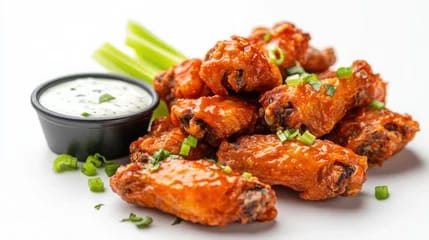 Crispy buffalo wings